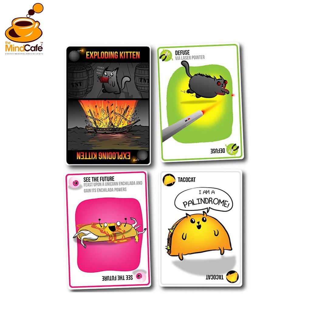 Exploding Kittens Card Game (Category: Board Games & Puzzles) located in Singapore. Submitted by portobellotan (Listing ID 1353373806, Image 3). Description: In good condition. Moving house hence selling.