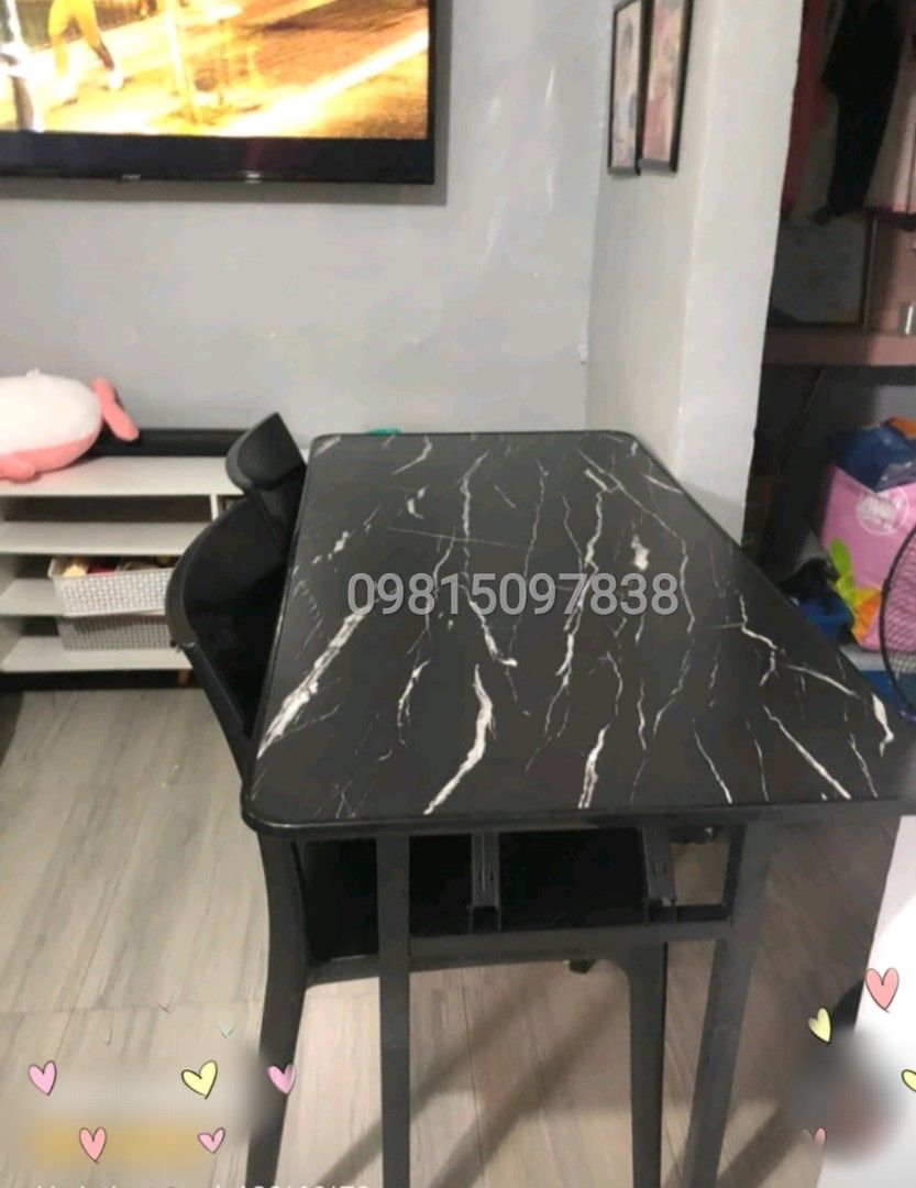 FOLDING TABLE (STUDY/DINING/COMPUTER TABLE) (Category: Tables & Sets) located in Manila. Submitted by twistedfai79826 (Listing ID 1353391810, Image 3). Description: ‼️New Available Folding Table (Laminated Wood)‼️ ✅Brand new ✅Made with high quality materials ✅Good for outdoor/indoor purposes ✅ Laminated wood (smooth finished) ✅Cash on delivery ✅Same day delivery 🛵 ✨Sizes: 40*80 50*100 40*120 40*120 60*120 ✨colors: Marble white/ Marble black/ Gol