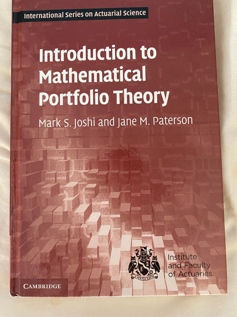 introduction to mathematical portfolio theory, Hobbies & Toys, Books ...
