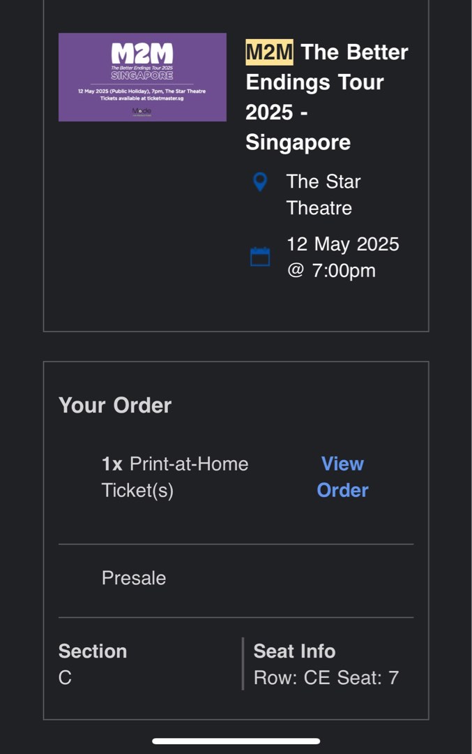 M2M The Better Endings Tour 2025 Singapore, Tickets & Vouchers, Event