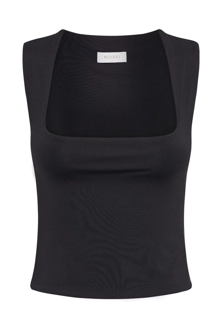 Meshki Linley Recycled Nylon Long Line Top - Black (Category: Others Tops) located in Valenzuela. Submitted by under.wraps (Listing ID 1353302012, Image 1). Description: ear everywhere. The LINLEY is a sleeveless longline top with thick shoulder straps and a wide, straight neckline. Casually trendy, this contemporary piece has a slightly bodycon fit that cups and highlights your body’s curves and peaks. The hem falls to just below the natural wai