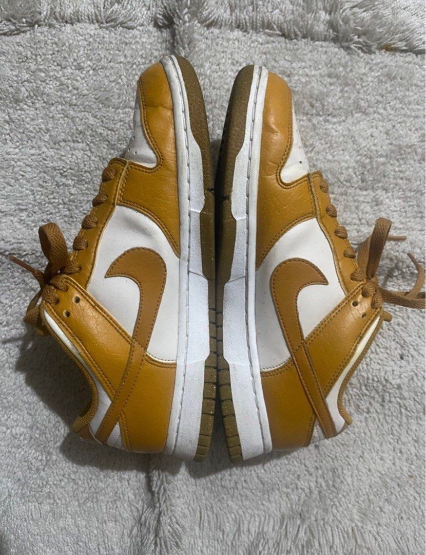 Original Nike Dunk Phantom Gold (Category: Sneakers) located in Manila. Submitted by closetdeclutter08 (Listing ID 1353341174, Image 2). Description: No damages and hard to find color ◡̈ orig price is 8K RFS: not my style anymore fits size 7-8.