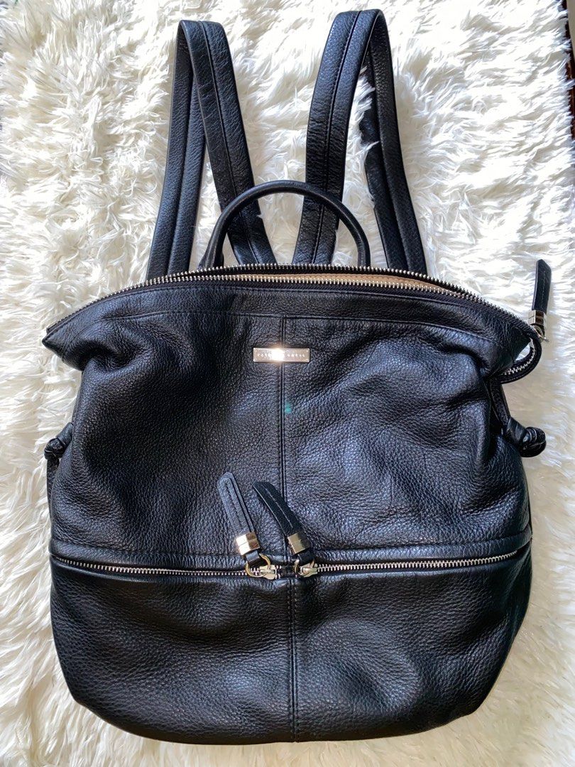 PATRICE BREAL Backpack- Black Leather (Category: Backpacks) located in Cabanatuan. Submitted by mixbrandeditems (Listing ID 1353247460, Image 2). Description: • Guaranteed Original, pre-loved. • Black Leather, in good condition (walng bakbak or rubs) • Size: 14x14x6 inches .