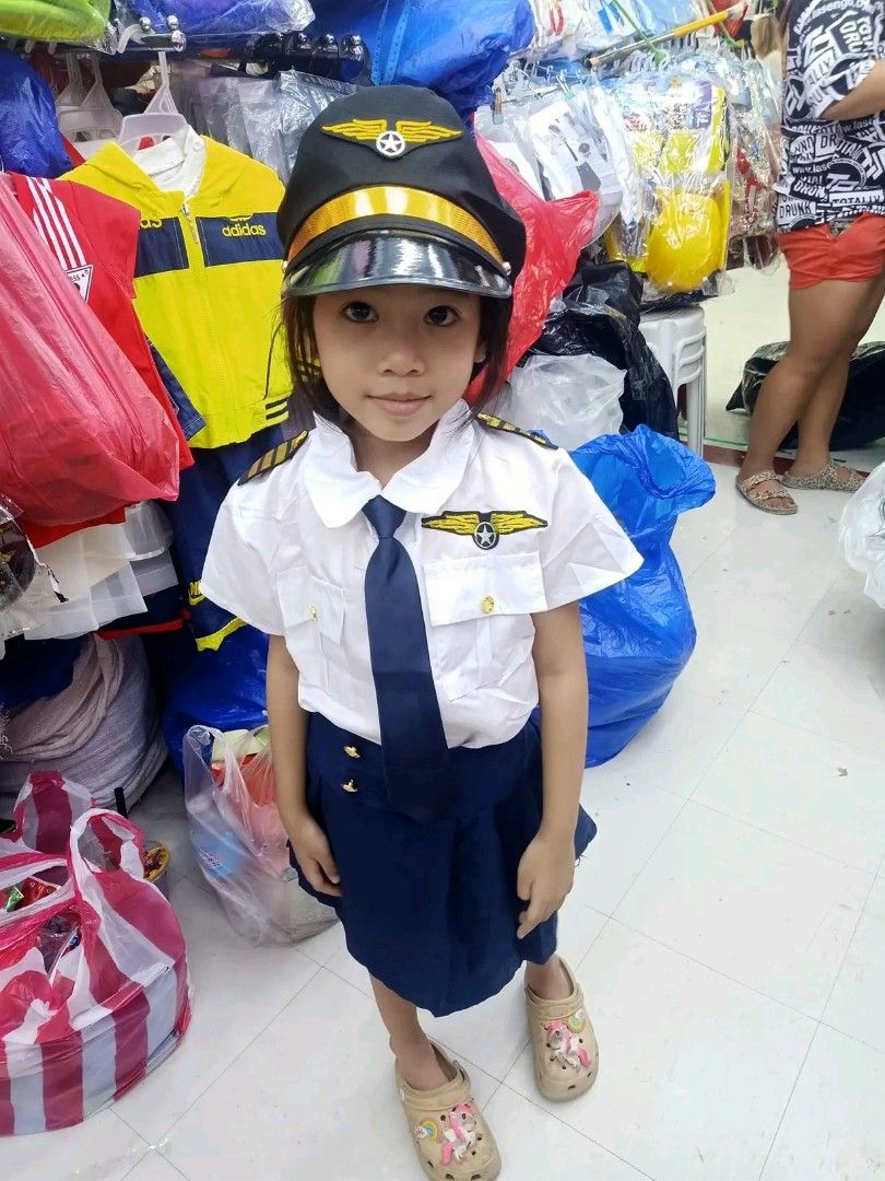 Pilot custome for kids (Category: Babies & Kids Fashion) located in Manila. Submitted by viashop02 (Listing ID 1353379810, Image 3). Description: Pilot custome for kids 3-10 yrs old Cash on delivery thru lalamove.