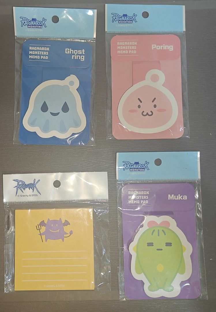 Ragnarok Online Memo Pad Set (Category: Stationery & School Supplies) located in Quezon City. Submitted by husbandossimpact (Listing ID 1353278828, Image 1). Description: .