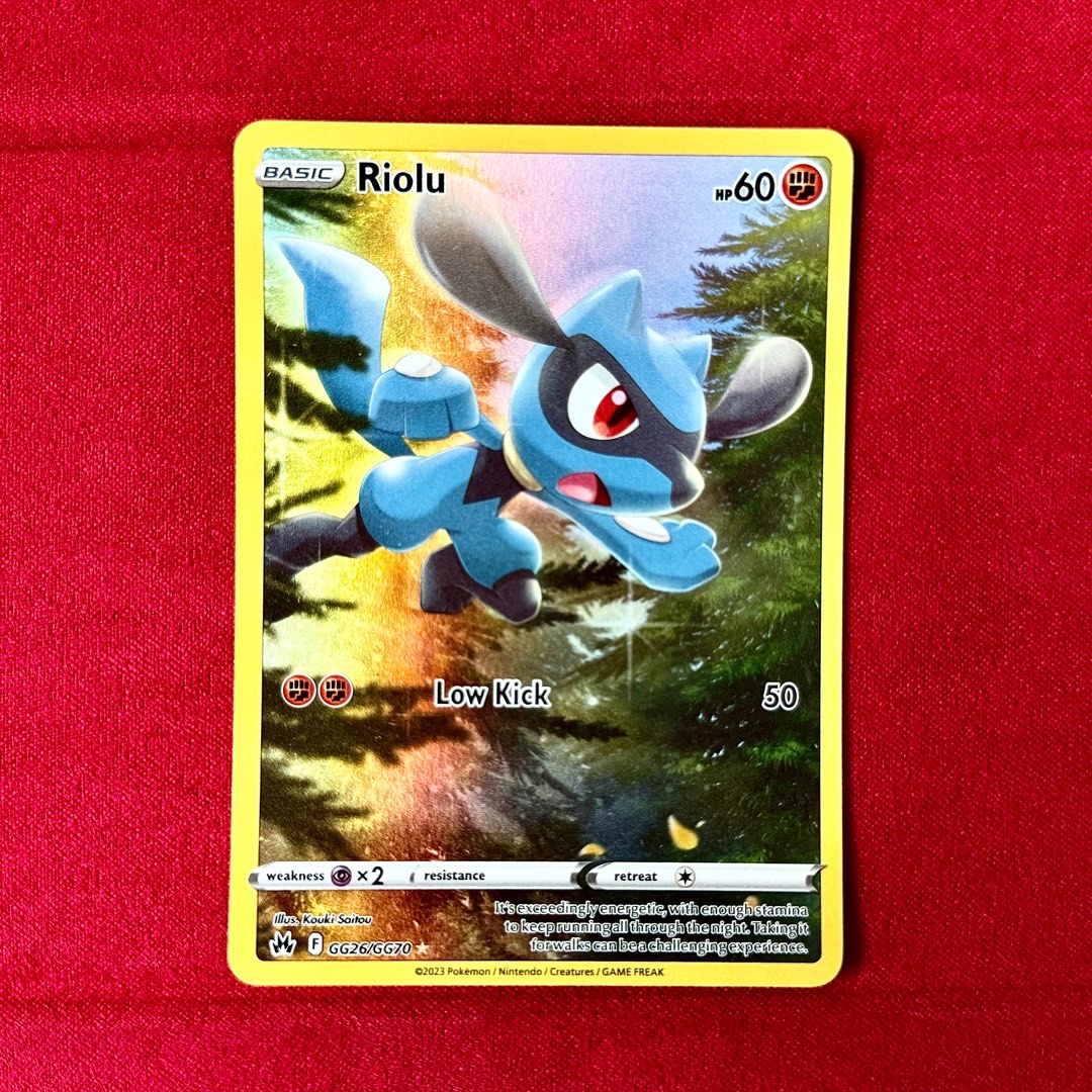 [Pokemon] Riolu GG26/GG70 Crown Zenith, Hobbies & Toys, Toys & Games on ...