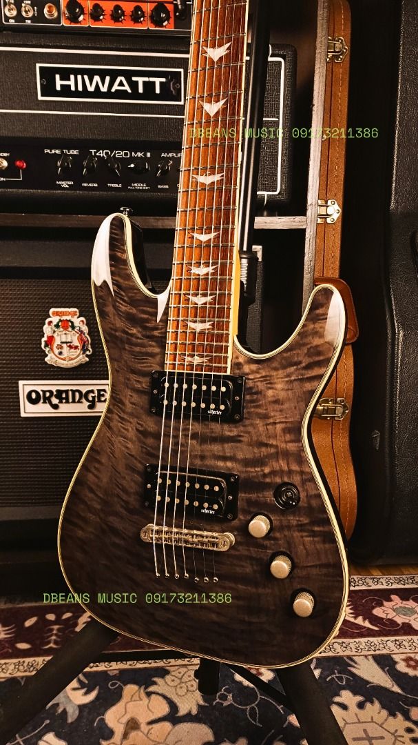 SCHECTER OMEN EXTREME 7 STRING (2016 Model) (Category: Musical Instruments) located in Las Pinas. Submitted by dbeansmusic (Listing ID 1353292276, Image 2). Description: ✔️ FOR SALE ONLY: SCHECTER OMEN EXTREME 7 STRING (2016 Model) ✔️ DETAILS: - ACTUAL PHOTOS POSTED. - Near mint condition with natural player's wear. - Professionally restored & set-up by Mang Lip - ALL STOCK. Installed Elixir gauge 10 strings. - NO TRADES. ✔️ SPECS: - Body: Mahoga