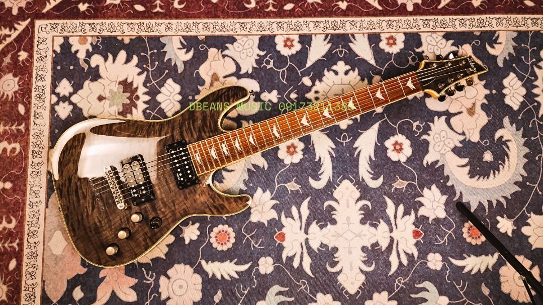 SCHECTER OMEN EXTREME 7 STRING (2016 Model) (Category: Musical Instruments) located in Las Pinas. Submitted by dbeansmusic (Listing ID 1353292276, Image 1). Description: ✔️ FOR SALE ONLY: SCHECTER OMEN EXTREME 7 STRING (2016 Model) ✔️ DETAILS: - ACTUAL PHOTOS POSTED. - Near mint condition with natural player's wear. - Professionally restored & set-up by Mang Lip - ALL STOCK. Installed Elixir gauge 10 strings. - NO TRADES. ✔️ SPECS: - Body: Mahoga