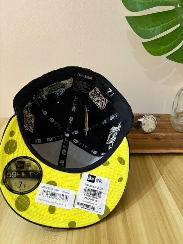 Spongebob X New Era ( Size 7⅛) (Category: Caps & Hats) located in Pasay City. Submitted by 1817vtg (Listing ID 1353291778, Image 2). Description: Rare Spongebob x New Era cap. Brand new deadstock collectors item. 100% wool..