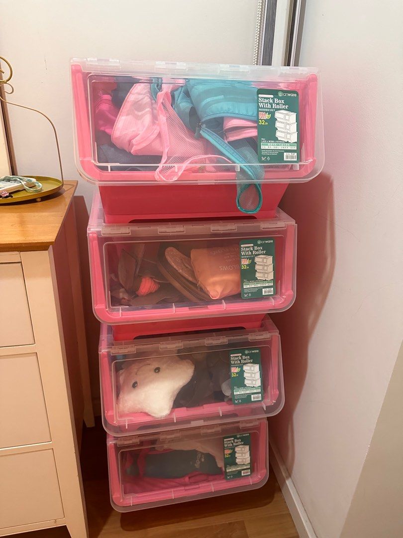 Stackable storage box (Category: Storage Boxes & Baskets) located in Kuala Lumpur. Submitted by eunicechloe (Listing ID 1353336271, Image 1). Description: I have 4 to let go . Self pick up at Kepong area .