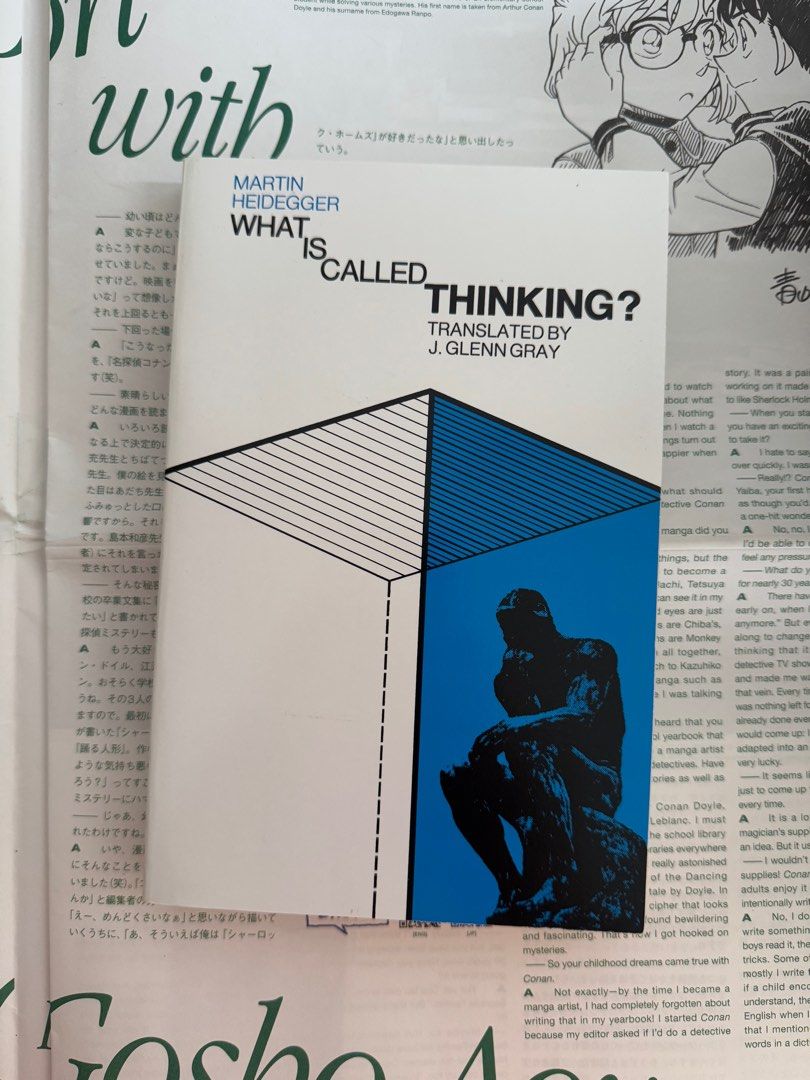 What Is Called Thinking? - Martin Heidegger (Category: Storybooks) located in Quezon City. Submitted by acmryn (Listing ID 1353289892, Image 1). Description: - Price: 300 - Condition: Lightly Used - Issues: None - Manage your expectations :) These books are in good condition, but, due to time, its pages have yellowed and show some signs of wear. - Further inquiries? PM me!.