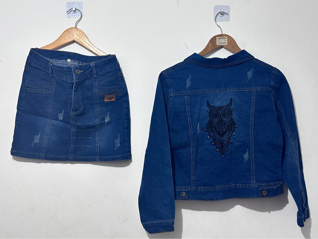 Zara Insp denim set (Category: Sets or Coordinates) located in Makati City. Submitted by brandedshopoffers (Listing ID 1353404304, Image 2). Description: ZARA Inspired denim coordinates set Size: both XS to small size Price: 2,500.