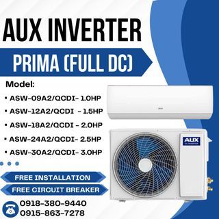 AUX PRIMA INVERTER SPLIT TYPE AIRCON