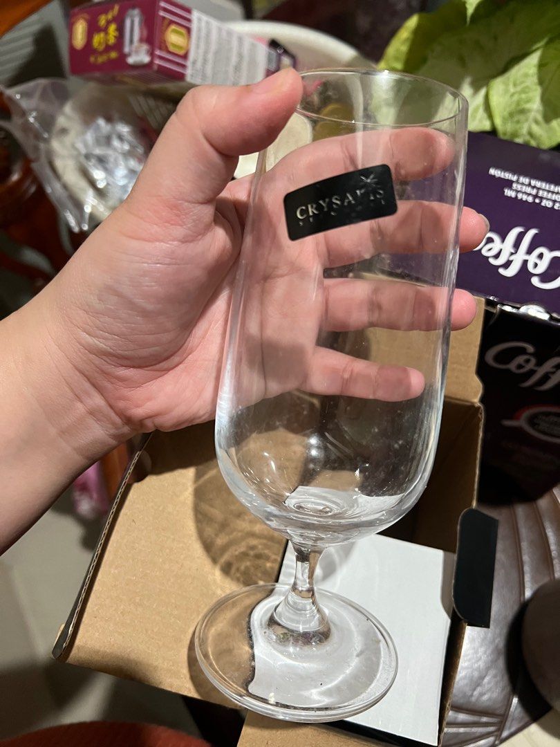 Beer Goblet - 2pcs (Category: Other Kitchenware & Tableware) located in Manila. Submitted by iambeloved_25 (Listing ID 1353453449, Image 3). Description: Crysalis Stemware 2 pcs Beer Goblet Lead-Free Crystal Never been used.