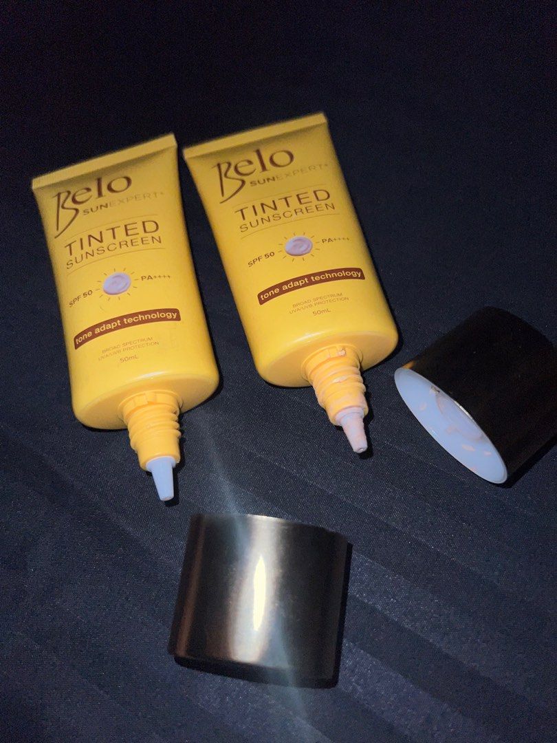 Belo Tinted Sunscreen (50ml) (Category: Makeup) located in Manila. Submitted by jiminishi (Listing ID 1353546418, Image 3). Description: Get this 2 for 450 pesos only Yung isa hindi pa nagamit as in, 100 percent full Yung isa 90 percent pa yung laman .