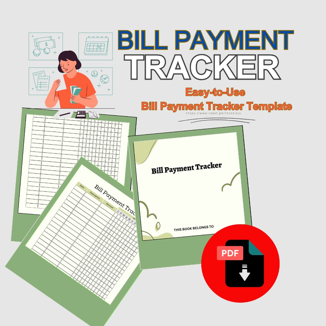 Bill Payment Tracker Template PDF File ready to Print, Edit, Download ...