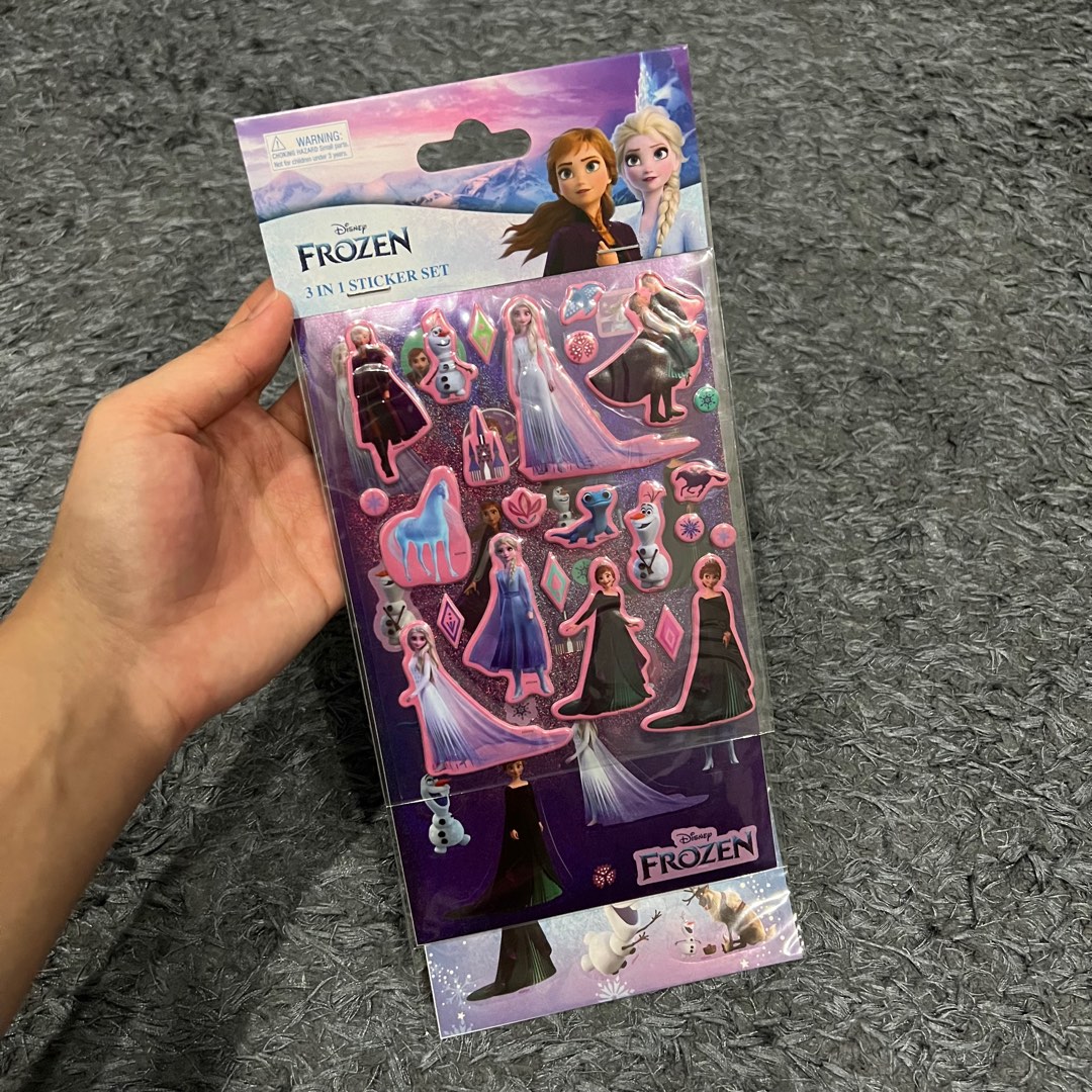 Frozen 3 in 1 Sticker Set, Hobbies & Toys, Stationery & Craft, Other ...