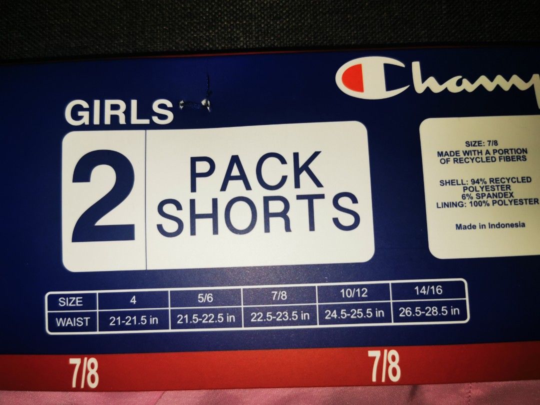 Champion Shorts (Category: Babies & Kids Fashion) located in Pasig City. Submitted by puggable (Listing ID 1353580478, Image 3). Description: Brand New Champion Two Pack Shorts.