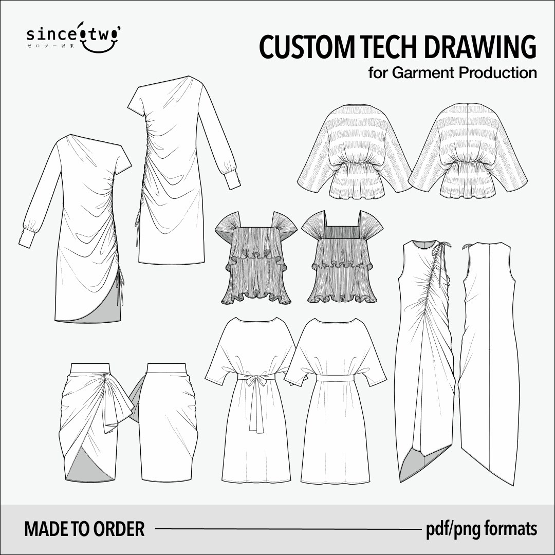fashion working drawings