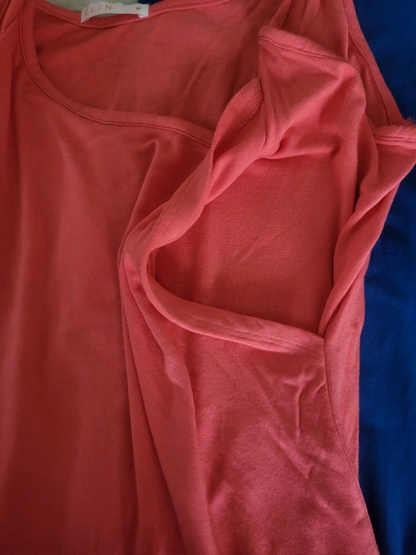 Elin maternity nursing clothes XS S M (Category: Maternity wear) located in Quezon City. Submitted by jessica_lim_n (Listing ID 1353424925, Image 3). Description: ✔ Very good condition, new, unused top - M red - XS red empire - S blue - S maroon - S 📍Quezon City 📦 Shipping by buyer. 💲 GCash.