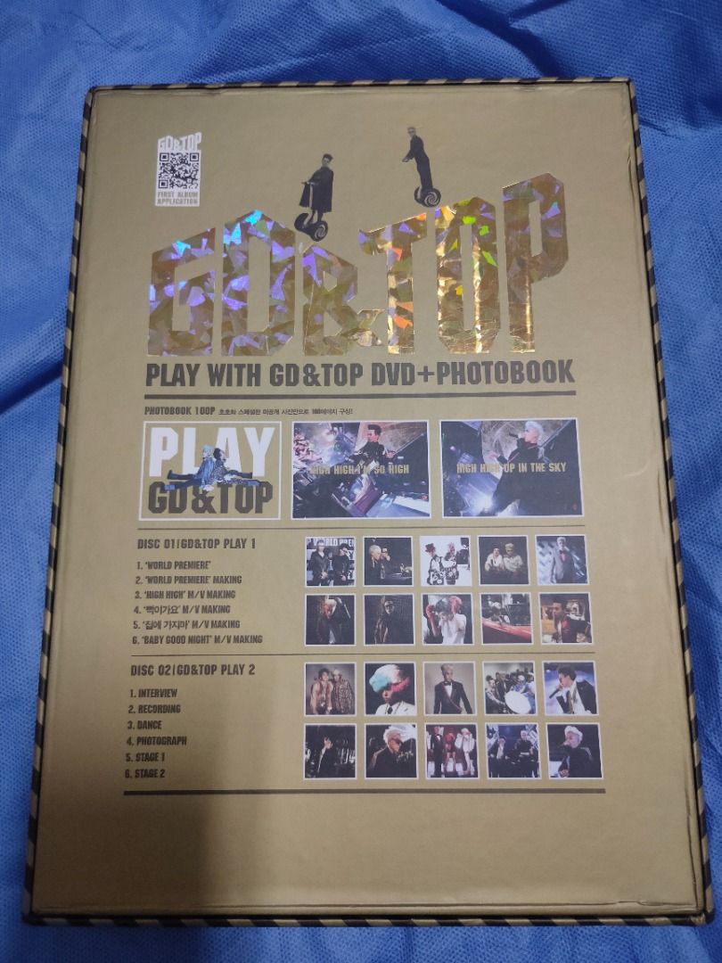GD & TOP - Play With GD&TOP 2DVD+寫真韓版絕版品, 書籍、休閒