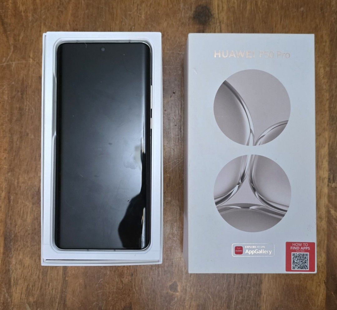 Huawei P50 Pro (Category: Huawei) located in Pasig City. Submitted by chichirepublic (Listing ID 1353539343, Image 3). Description: Complete with box, charger Same IMEI with unit No defects, no issues, no amoled burn makinis Openline Lady owned Test all you want at meet up.