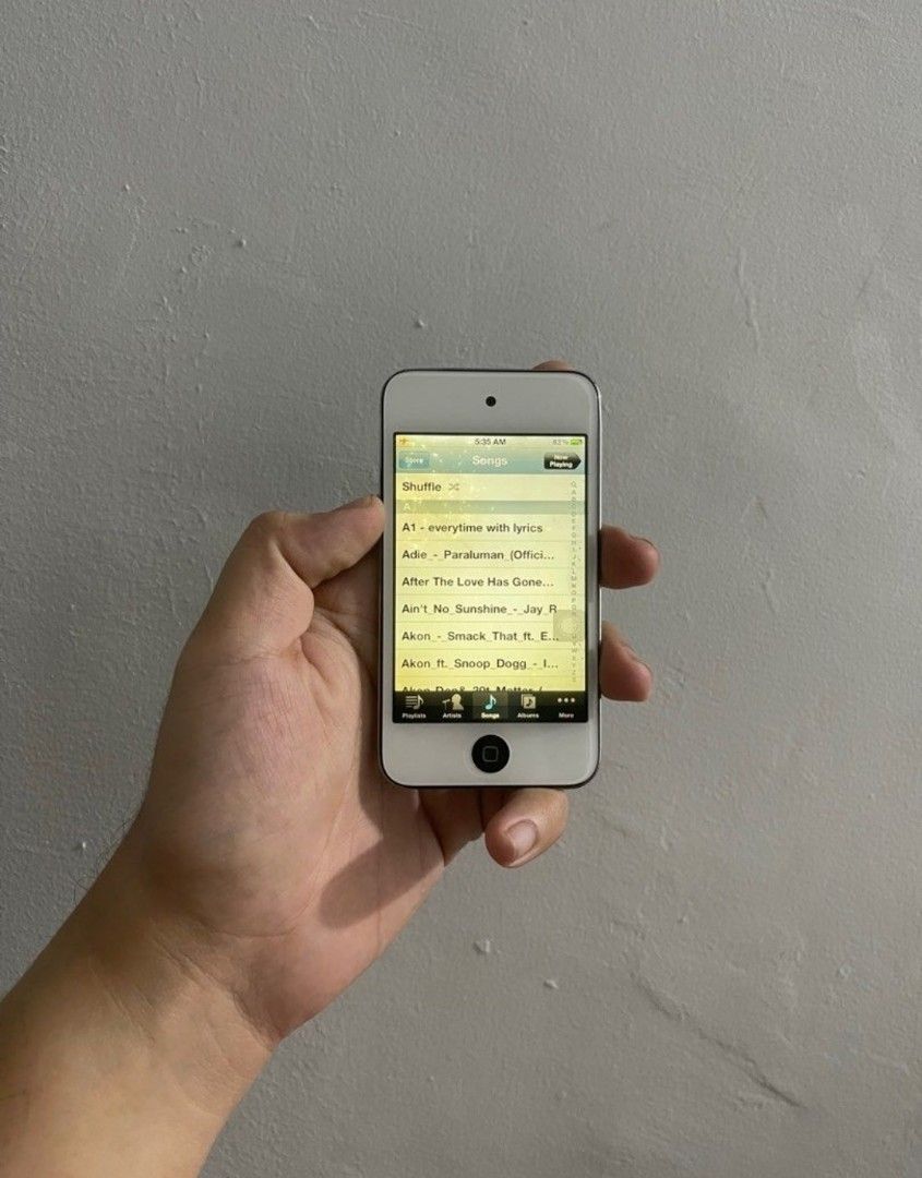 IPOD TOUCH 4TH Gen 32GB (Category: Others) located in Caloocan City. Submitted by psychen09 (Listing ID 1353507357, Image 2). Description: ‼️WYSIWYG‼️ Ipod touch 4th gen 32gb Issue : Power and side buttons not working. Solved naman by assistive touch. Camera not working. Yellowish na rin yung screen. Nagagamit pa siya ng maayos as an Mp3 player. Solid sounds nito when connected, trust. GOOD BATTERY LIFE, LASTED ME ATLEAST 4-8 HOURS.