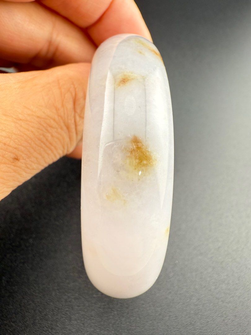Jade Bangle (Category: Bracelets) located in Singapore. Submitted by yixun_2023 (Listing ID 1353467521, Image 3). Description: 浅紫洒金翡翠手镯.