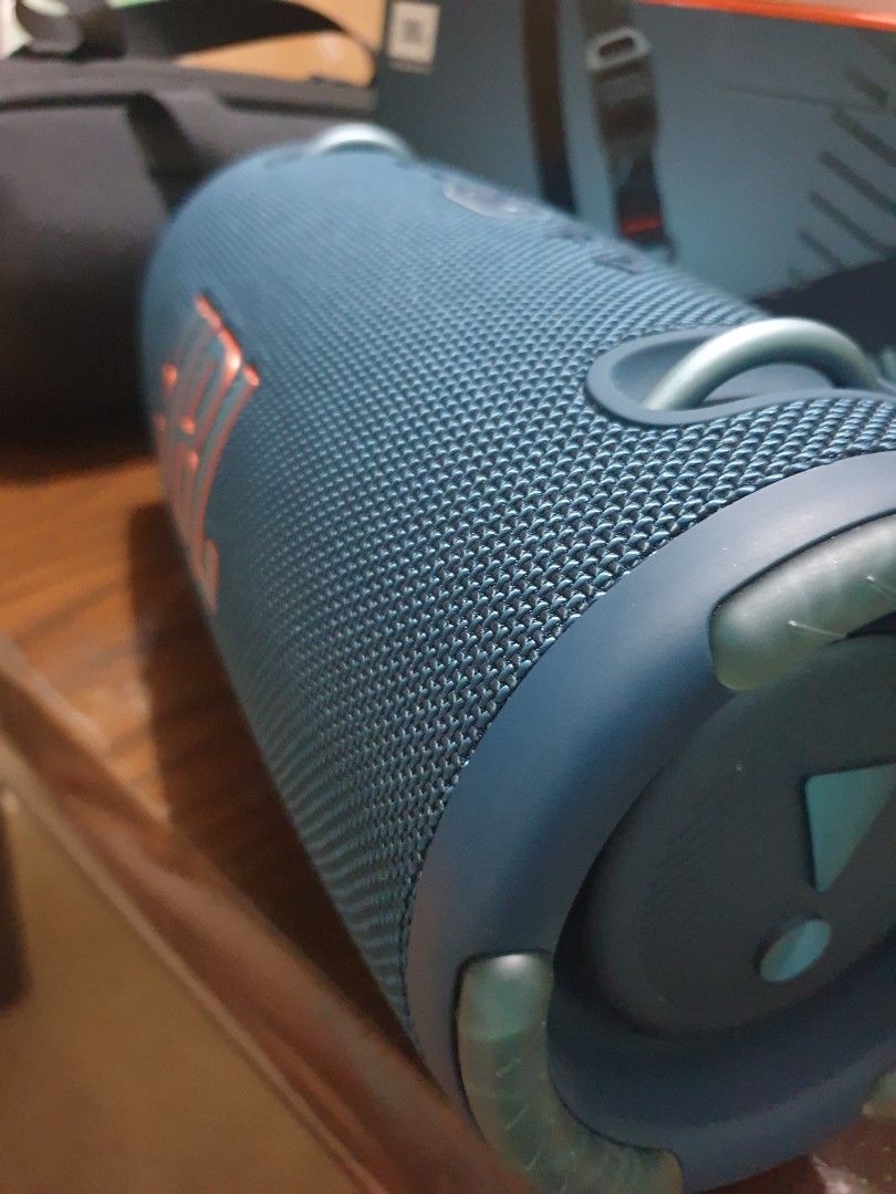Jbl xtreme 3 (Category: Portable Music Players) located in Dasmarinas. Submitted by mysticfalcon.b6bfec (Listing ID 1353521413, Image 3). Description: good as new complete package including protective bag won on a raffle last dec 2024 sale or swap.