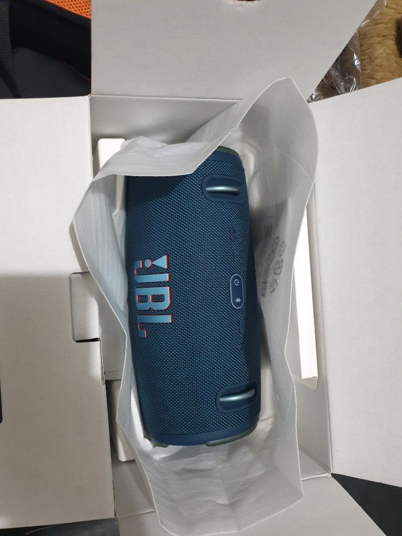 Jbl xtreme 3 (Category: Portable Music Players) located in Dasmarinas. Submitted by mysticfalcon.b6bfec (Listing ID 1353521413, Image 1). Description: good as new complete package including protective bag won on a raffle last dec 2024 sale or swap.
