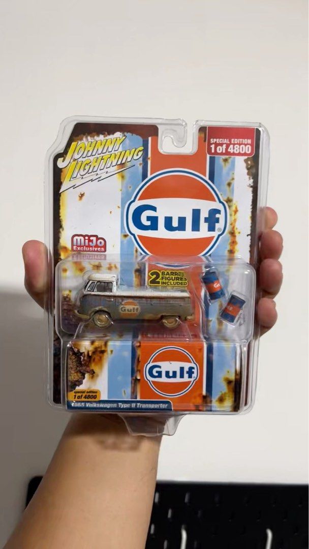 Rat Fink - 1965 Volkswagen Type II Transporter In Flat Black And Bahama Blue Johnny Lightning 164 Jlct013 Bb 849398062739