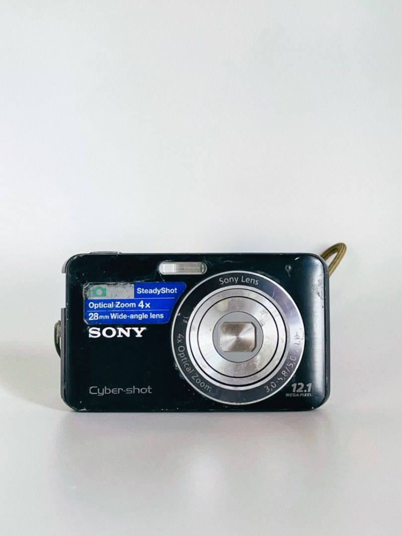 Kamera Compact Pocket Digital Sony DSC W310 Hitam Vintage Retro Digicam