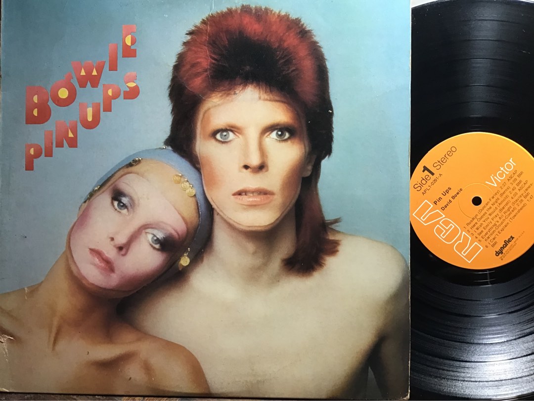 LP David Bowie - Pin Ups OOP USA VINYL RECORD Anubis Piring Hitam ...