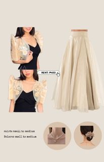 Modern Filipiniana Set Bolero with skirt filipiniana for rent barong for women filipiñana