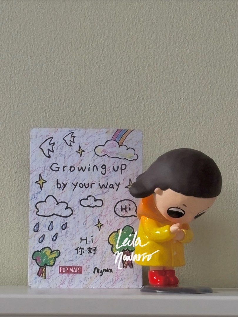 Nyota Growing Up By Your Way (Category: Designer & Blind Box Toys) located in Marikina City. Submitted by leis.stuff.ph (Listing ID 1353440551, Image 2). Description: Nyota Growing Up By Your Way : Hi Unsealed foil. Box condi 9/10. Bought from Popmart Taiwan. Price negotiable for sure buyer! PM for more photos. 📍Marikina City 💳 Gcash / Landbank / Gotyme 🚚 SDD thru Lalamove/Grab or J&T/GogoXpress if outside Metro Manila.