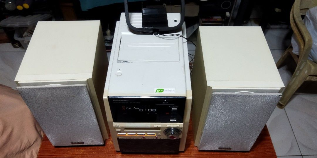 Panasonic Cassette Compo (Category: Soundbars, Speakers & Amplifiers) located in Pasay City. Submitted by marineljapansurplus (Listing ID 1353428447, Image 3). Description: Panasonic Cassette Compo SA-PM730SD Good pang Cassette, pang MD at pang AUX-IN. Tuner 📻: AM complete local station. FM UpTo 90mhz with AM loop antenna Bi-wiring speaker SD: good working condition CD with issue Power: 100v 62W (need gamitan Ng transformer) Superb quality sound