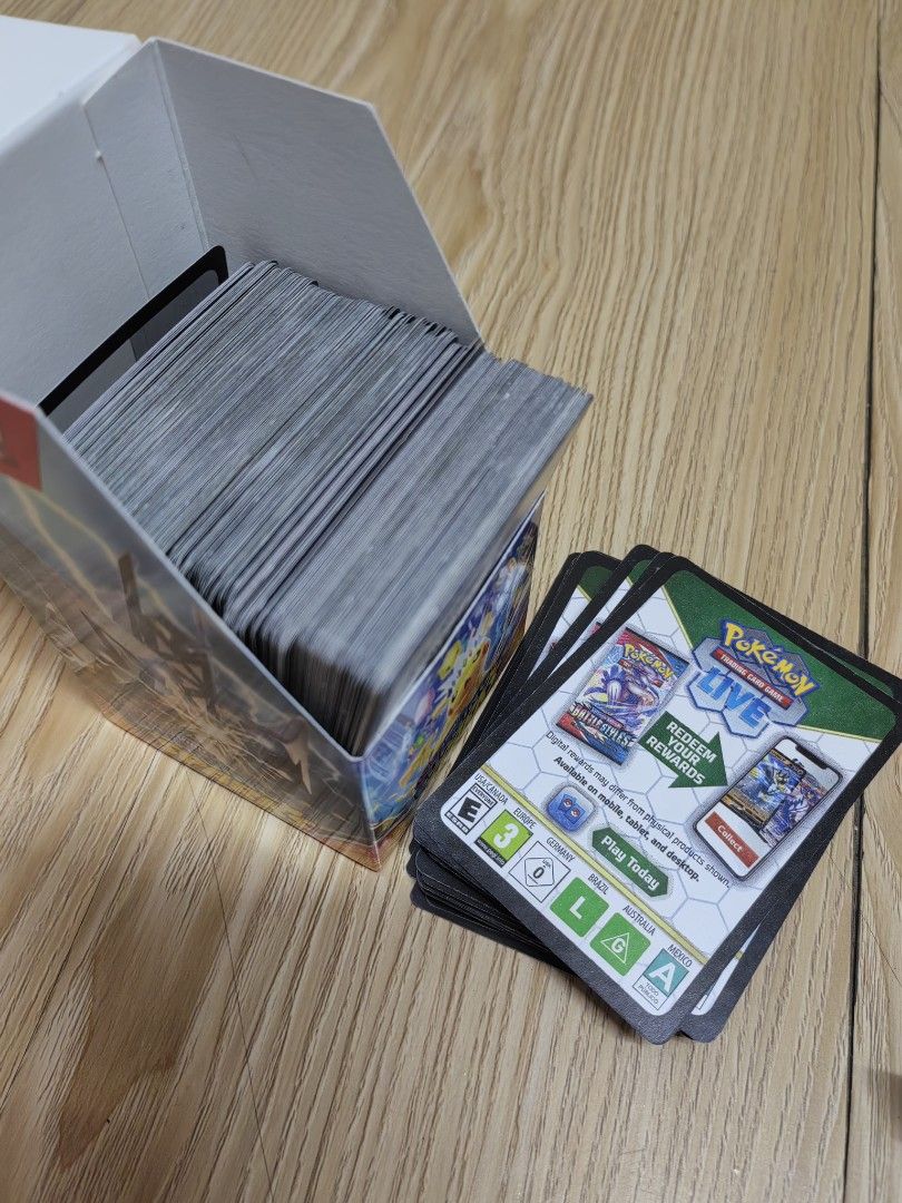 Pokemon Code cards (Category: Raw Singles) located in Quezon City. Submitted by brycine022416 (Listing ID 1353582997, Image 1). Description: 5pesos each - Silver tempest - paldea evolved - obsidian flames - paradox rift - paldean fates - temporal forces - stellar crown - surging sparks - prismatic evolutions.