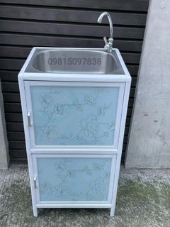 PORTABLE SINGLE SINK WITH CABINET