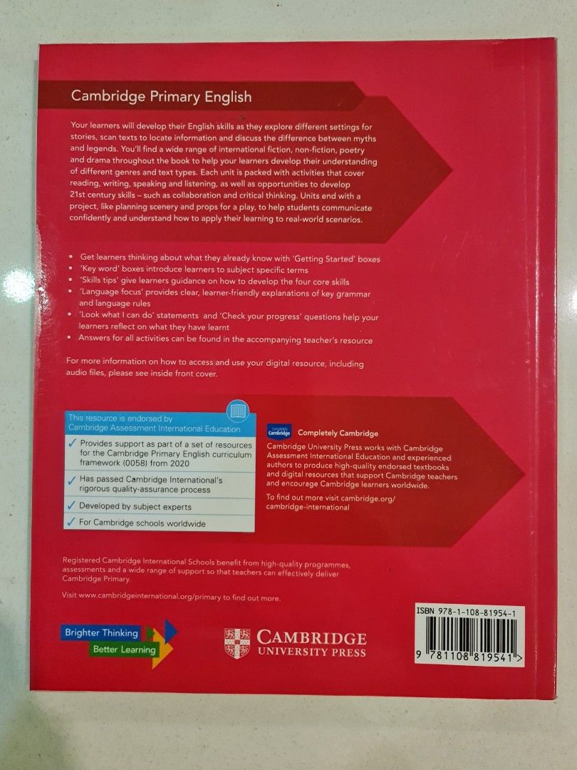 Pre-loved Cambridge Primary English Learner's Book 3 (2nd Edition ...