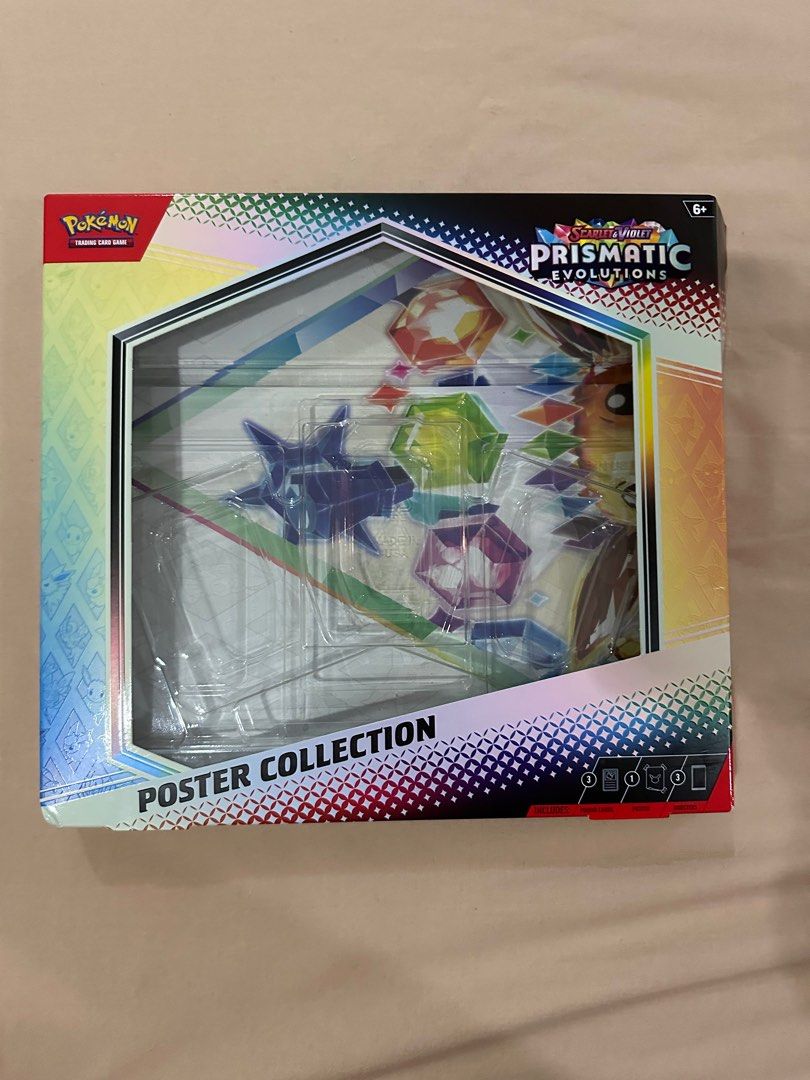 Prismatic Evolutions (Poster only) without packs (Category: Raw Singles) located in Manila. Submitted by collectorstrove (Listing ID 1353586623, Image 1). Description: Prismatic Evolutions (Poster only) packs not included.