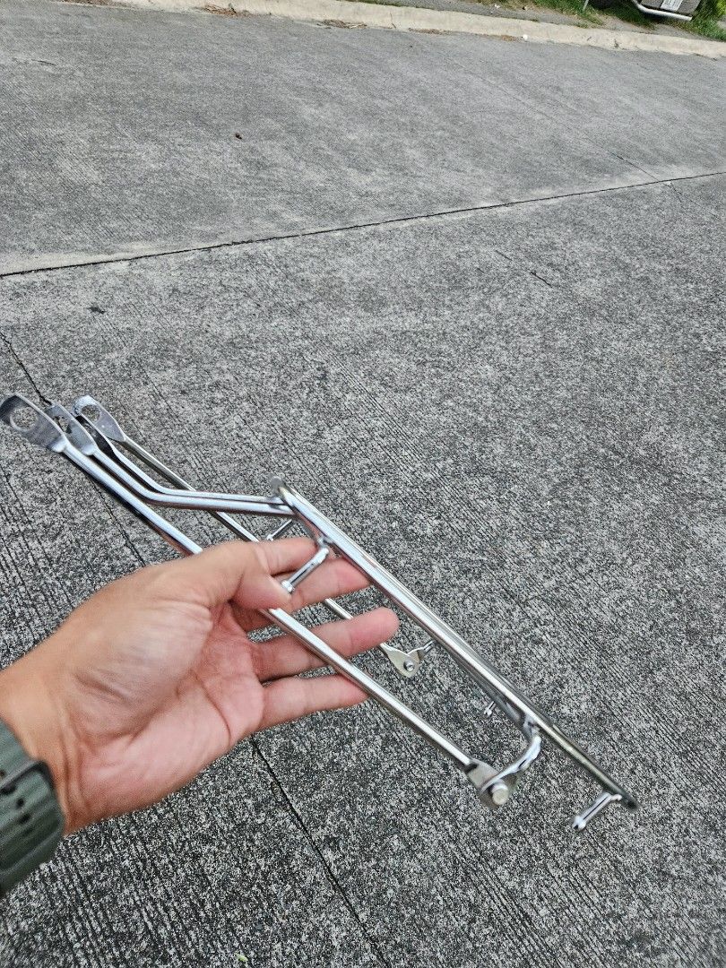 Rear Rack 20inc (Category: Bicycles) located in Imus. Submitted by mark_zero8 (Listing ID 1353511427, Image 3). Description: Stainless Steel Rear Rack for 20inch bike, RFS: did not fit well to my Folding Bike.