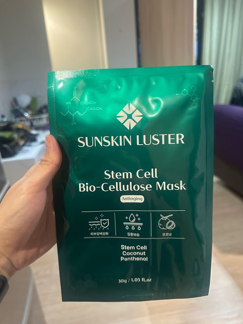 お見舞い Mask（THE Bio-Cell Cell Stem LUSTER SUNSKIN STEM facial CELL パック・フェイスマスク