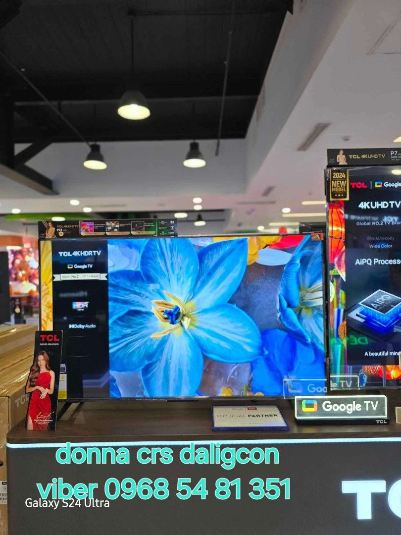 Tcl tv (Category: TV) located in Manila. Submitted by donnasagao03665 (Listing ID 1353529256, Image 2). Description: ❄️ TCL 55inches 55P635 GOOGLE TV 4K UHD FREE WALL BRACKET 43V6B 50V6B 65V6B ❄️ 55P635 - 18,400 43V6B - 15,700 50V6B - 17,800 65V6B - 30,400 PRICE MAY CHANGE WITHOUT PRIOR NOTICE BRANDNEW AND SEALED TCL HOME SERVICE 2 YRS WARRANTY PARTS AND SERVICE CASH N CARRY MALL MAKATI CAIMITO PLACE CALOOCAN, CRS MARKETINF INC CASH ON DELIVERY, 