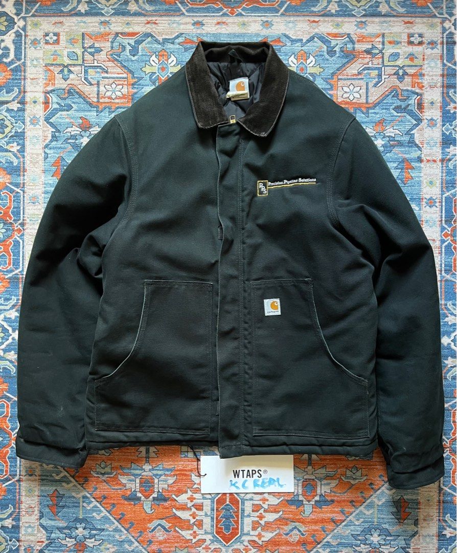 VINTAGE CARHARTT COAT JACKET J02 (BLACK) STUSSY SUPREME, 男裝