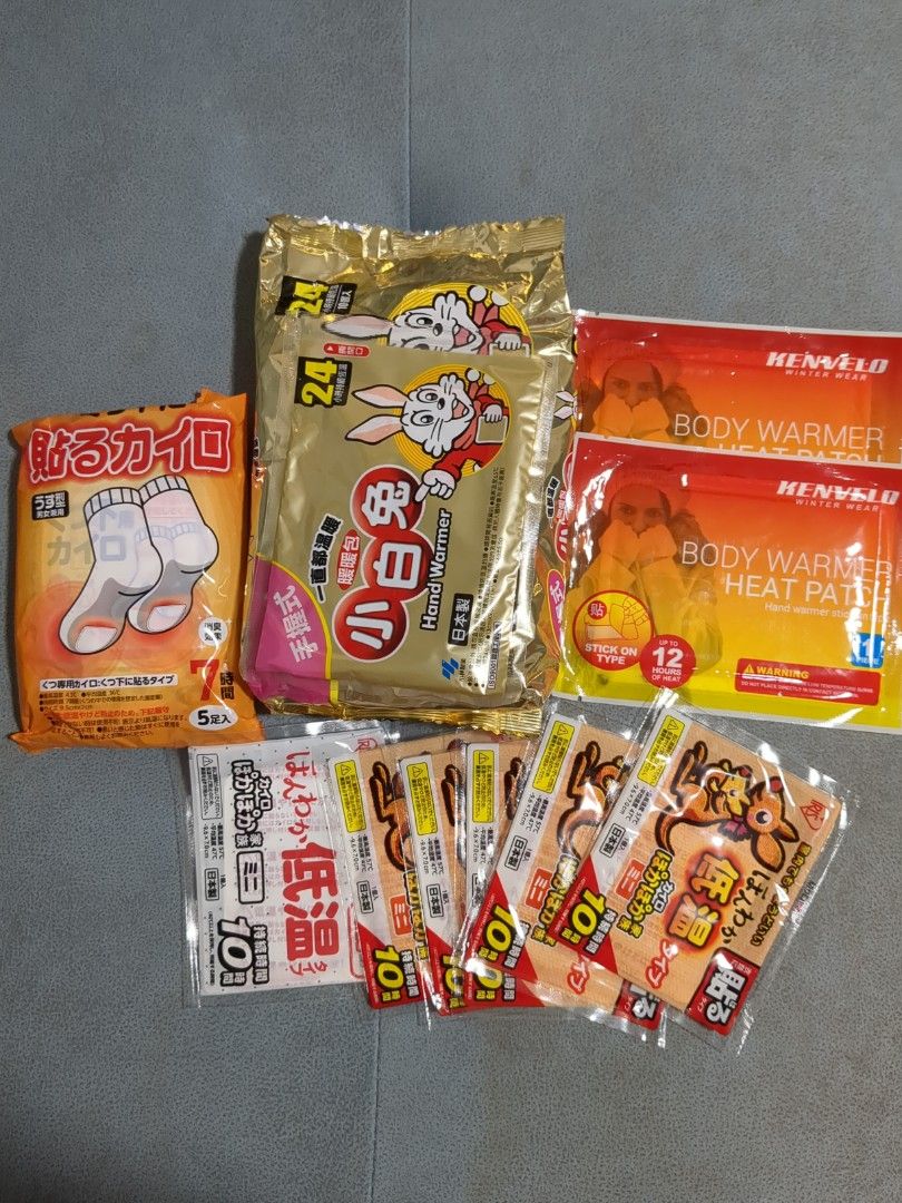 Warmer patch / heat patch (Category: Travel Essentials & Accessories) located in Singapore. Submitted by flyfish02 (Listing ID 1291544909, Image 1). Description: These are leftover warmer patches from last trip to Hokkaido and Taiwan. Great to use when you are travelling to winter season cities. Pic 1- $1 per packet Pic 2- $5 whole pack. (unopened) Prefer meet up at my block or Sembawang station (weekdays after working hours) / Jurong East statio