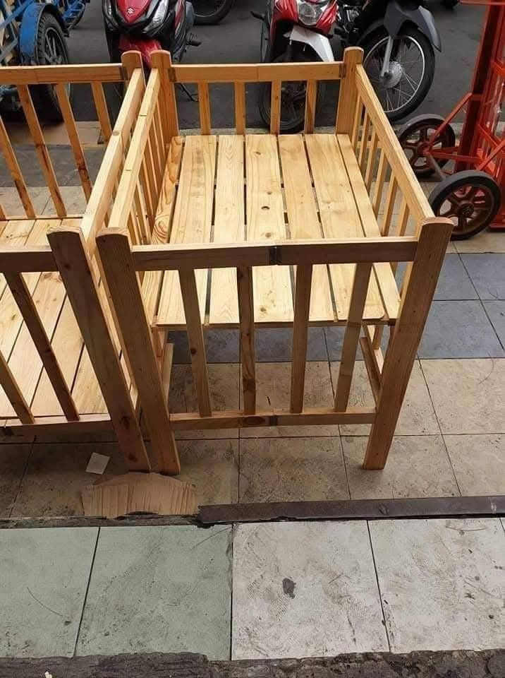 Wooden Crib (Kuna) Adjustable and Foldable (Category: Cots & Cribs) located in Manila. Submitted by onlineshoppersph (Listing ID 1353458448, Image 3). Description: DISCOUNT FOR BULK/WHOLESALE ORDERS‼️ ✅100% Brand New ✅Good Quality Cash On Deliver - Metro Manila - Delivery Fee/Handling Fee shouldered by BUYERS - DF/HF depends on BUYERS Location Thank You.