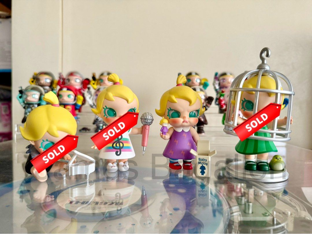 BABY MOLLY: When I Was Three - Pop Mart (Category: Designer & Blind Box Toys) located in Taguig. Submitted by wincense (Listing ID 1353575753, Image 1). Description: 💛 Baby Molly When I Was Three 💛 How Old Are You - 600 Future Pianist - SOLD ✅ Sing My Song - SOLD ✅ Room Exchange - SOLD ✅ ALL WITH BOX, FOIL, CARD MOD: SDD, Lalamove, Grab, Self Pick Up at BGC or SM Aura Meet Up MOP: Cash, GCash, Bank Transfer 📍BGC Taguig Bonifacio Global City.