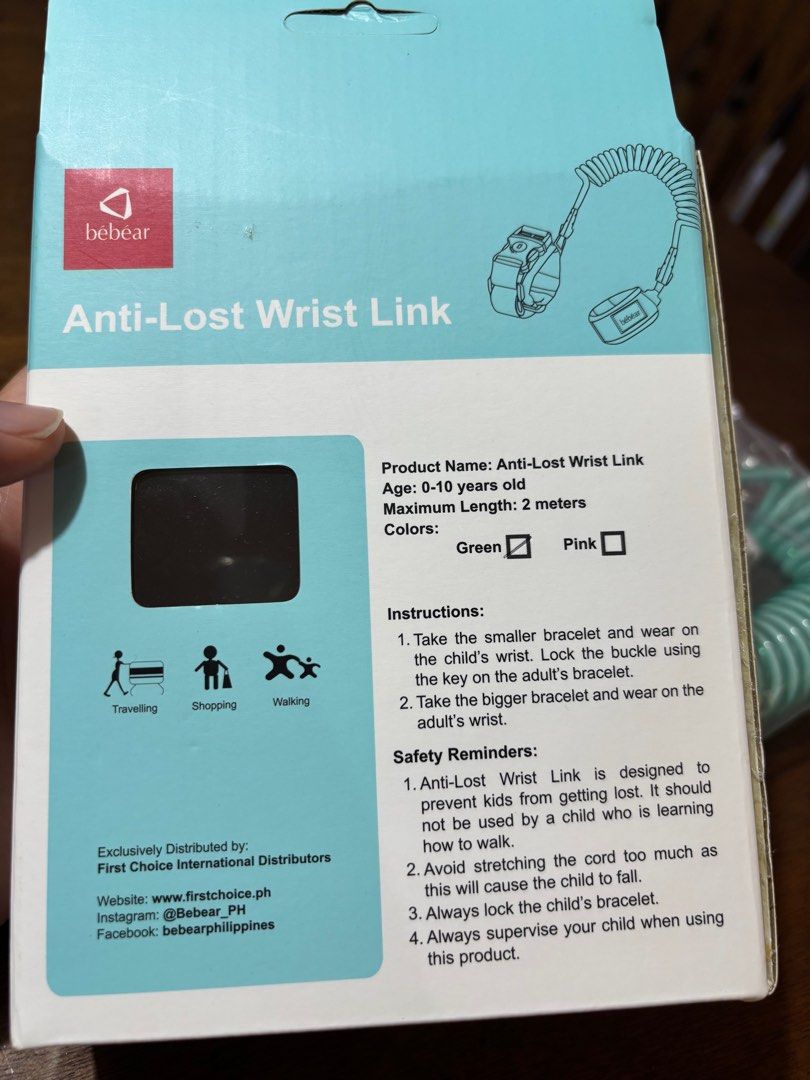 Bebear Anti Lost Wrist Link (Category: Other Babies Going Out Needs) located in Masbate. Submitted by zueisai (Listing ID 1353600831, Image 3). Description: Brand New with box. .