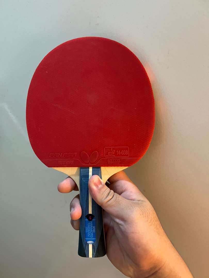 Butterfly Harimoto Tomozaku Ping Pong Racket, Sports Equipment, Sports ...