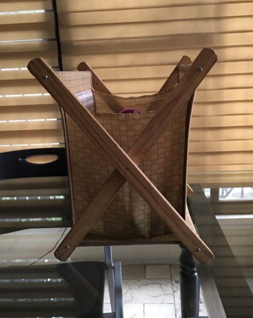 Foldable Magazine Rack Wooden (Category: Storage Boxes & Baskets) located in Pasig City. Submitted by beyondfundraising (Listing ID 1353714325, Image 2). Description: Dear Buyer/s, Please READ and UNDERSTAND everything to avoid future conflict. Shipping next day after confirmed payment. We prepare packages during night time to be pick up by GGX courier the next day. No courier shipping if listing indicates pick up only. DISCLAIMER: Not connected 